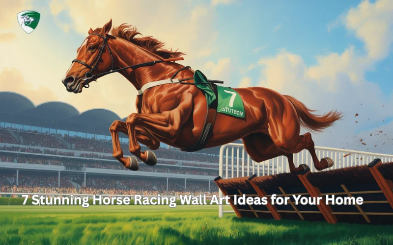 horse racing wall art